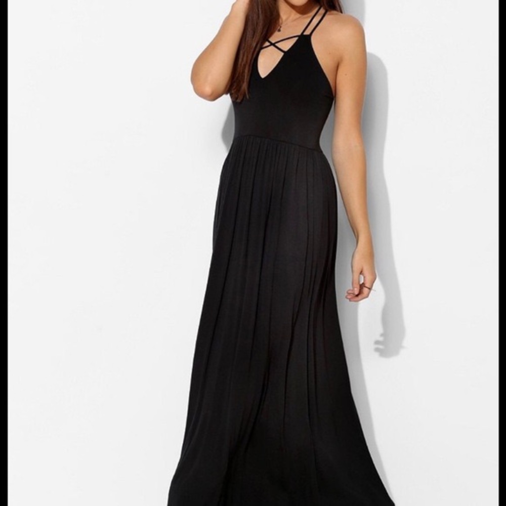Silence + Noise Black Maxi Dress